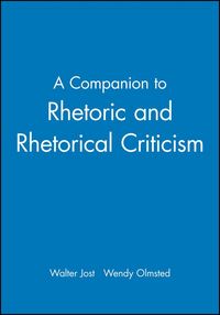 Produktbild: A Companion to Rhetoric and Rhetorical Criticism