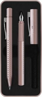 Produktbild: Faber-Castell F&uuml;ller + Kugelschreiber Set, Grip 2011, pale rose