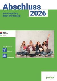 Produktbild: Abschluss 2026 - Realschulpr&uuml;fung Baden-W&uuml;rttemberg - Deutsch, Mathe, Englisch - L&ouml;sungsband
