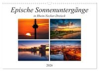 Produktbild: Epische Sonnenunterg&auml;nge im Rhein-Neckar-Kreis (Wandkalender 2026 DIN A3 quer), CALVENDO Monatskalender