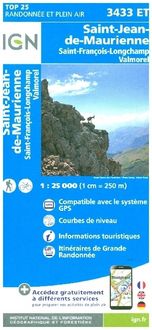 Produktbild: 3433ET Saint Jean de Maurienne 1:25000