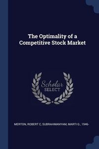 Produktbild: The Optimality of a Competitive Stock Market