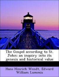 Produktbild: Wendt, H: Gospel according to St. John; an inquiry into its