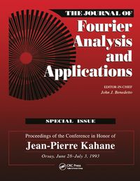 Produktbild: Journal of Fourier Analysis and Applications Special Issue
