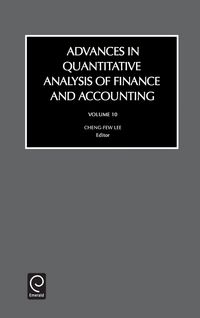 Produktbild: Advances in Quantitive Analysis of Finance and Accounting