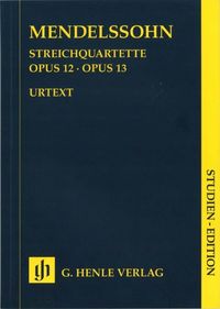 Bild vom Artikel Mendelssohn Bartholdy, Felix - Streichquartette op. 12 und 13 vom Autor Felix Mendelssohn Bartholdy