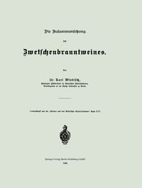 Produktbild: Die Zusammensetzung des Zwetschenbranntweines