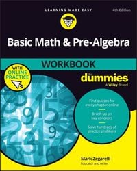 Produktbild: Basic Math & Pre-Algebra Workbook for Dummies