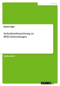 Produktbild: Sicherheitsbetrachtung zu RFID-Anwendungen