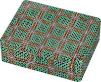 Produktbild: WAX Teebox - Motiv Grün-Braune Karos