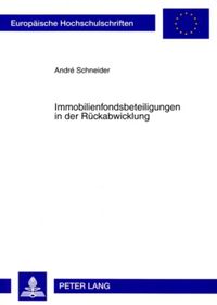 Produktbild: Immobilienfondsbeteiligungen in der R&uuml;ckabwicklung