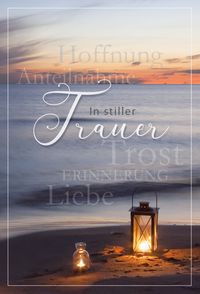 Produktbild: Trauerkarte Sonnenuntergang