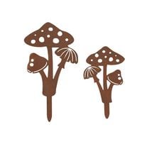 Produktbild Gartenstecker Pilze, 2er Set, wetterbeständig, mit Edelrost-Effekt