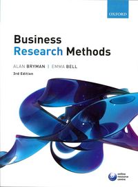 Produktbild: Bryman, A: Business Research Methods
