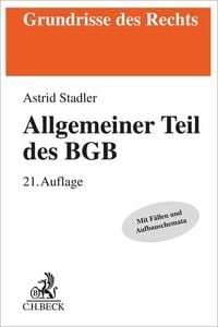 Produktbild: Allgemeiner Teil des BGB