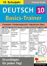 Produktbild: Deutsch-Basics-Trainer / Klasse 10