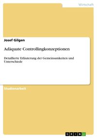 Produktbild: Ad&auml;quate Controllingkonzeptionen