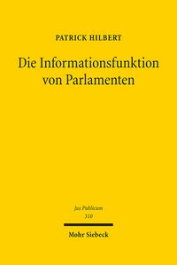 Produktbild: Die Informationsfunktion von Parlamenten