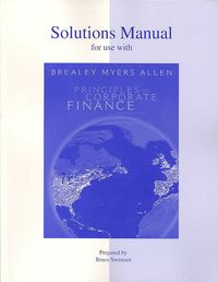 Produktbild: Solutions Manual to Accompany Principles of Corporate Finance