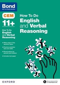Produktbild: CEM How To Do: Bond 11+ English and Verbal Reasoning (for Cambridge Select Insight)