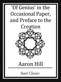 Produktbild: Of Genius' in the Occassional Paper, and Preface to the Creation