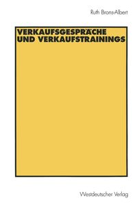 Produktbild: Verkaufsgespr&auml;che und Verkaufstrainings
