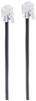 Produktbild: Shiverpeaks Western Anschlusskabel [1x RJ11-Stecker 6p4c - 1x RJ11-Stecker 6p4c] 6 m Schwarz