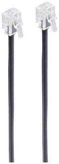 Produktbild: Shiverpeaks Western Anschlusskabel [1x RJ11-Stecker 6p4c - 1x RJ11-Stecker 6p4c] 6m Schwarz