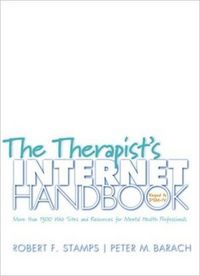 Produktbild: The Therapist's Internet Handbook: More Than 1300 Web Sites and Resources for Mental Health Professionals [With CD-ROM]