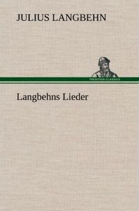 Produktbild: Langbehns Lieder