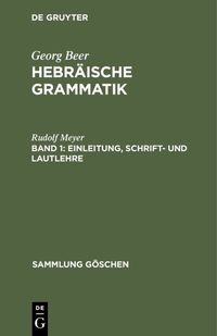Produktbild: Einleitung, Schrift- und Lautlehre