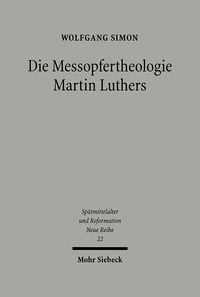 Produktbild: Die Messopfertheologie Martin Luthers