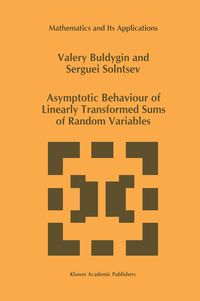 Produktbild: Asymptotic Behaviour of Linearly Transformed Sums of Random Variables