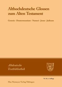 Produktbild: Althochdeutsche Glossen zum Alten Testament