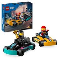 Produktbild: LEGO City 60400 Go-Karts mit Rennfahrern, Set mit Spielzeug-Autos