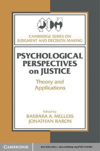 Produktbild: Psychological Perspectives on Justice