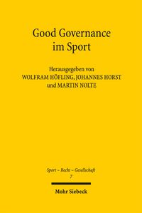 Produktbild: Good Governance im Sport