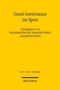 Produktbild: Good Governance im Sport