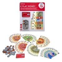 Produktbild: Kaufmannsladenartikel Spielgeldkarte mit Papier und M&uuml;nzgeld