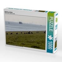 Produktbild: CALVENDO Puzzle Schafe am Deich | 1000 Teile Lege-Gr&ouml;&szlig;e 64x48cm Foto-Puzzle f&uuml;r gl&uuml;ckliche Stunden
