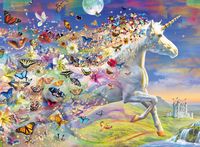 Puzzle Ravensburger Schmetterlingseinhorn Brilliant 500 Teile