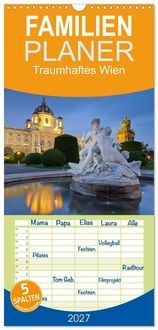 Produktbild: Familienplaner 2027 - Traumhaftes Wien mit 5 Spalten (Wandkalender, 21 x 45 cm) CALVENDO