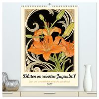 Produktbild: Bl&uuml;ten im reinsten Jugenstil (hochwertiger Premium Wandkalender 2027 DIN A2 hoch), Kunstdruck in Hochglanz