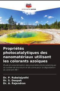 Produktbild: Propri&eacute;t&eacute;s photocatalytiques des nanomat&eacute;riaux utilisant les colorants azo&iuml;ques