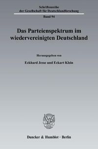 Produktbild: Das Parteienspektrum im wiedervereinigten Deutschland.