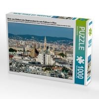 Produktbild: CALVENDO Puzzle Blick vom S&uuml;dturm des Stephansdom bis zum Rathaus in Wien | 1000 Teile Lege-Gr&ouml;&szlig;e 64x48cm Foto-Puzzle f&uuml;r gl&uuml;ckliche Stunden