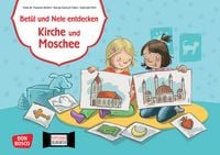 Produktbild: Bet&uuml;l und Nele entdecken Kirche und Moschee. Kamishibai Bildkartenset