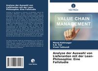 Produktbild: Analyse der Auswahl von Lieferanten mit der Lean-Philosophie: Eine Fallstudie