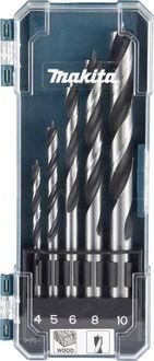 Produktbild: Makita D-72861 Holz-Spiralbohrer-Set 4 mm, 5 mm, 6 mm, 8 mm, 10mm 1St.