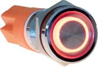 Produktbild: Joy-it Button12E-02 Button12E-02 Tastschalter rastend Rot (&Oslash; x L) 12 mm x 26.50 mm IK10, IP67 1 St.